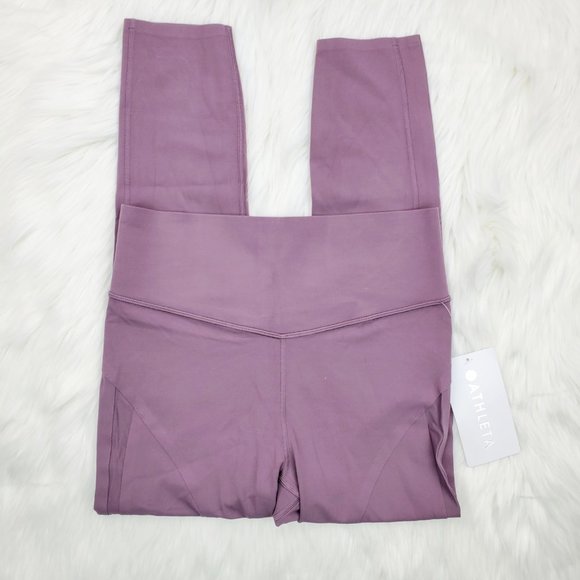 NWOT Athleta Purple Formation Mesh 7/8 Leggings - Picture 5 of 9